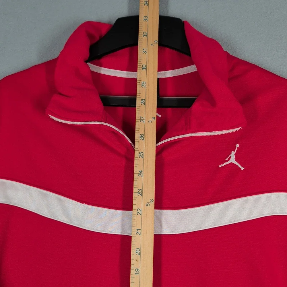Jordan‎ Track Jacket Mens XL Red White Full Zip Athletic 509155-658